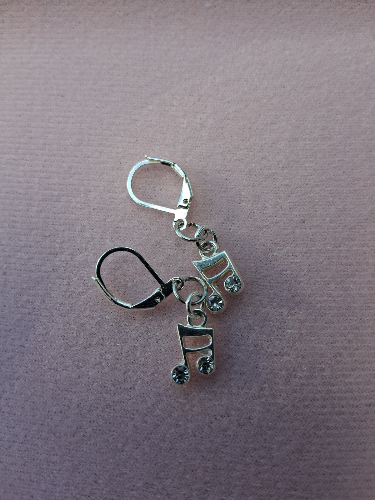 Music note earrings